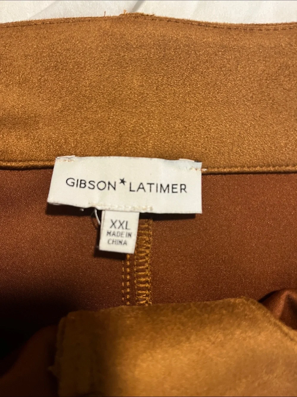 Gibson Latimer Faux Suede Wide Leg Ankle Pants. Size XXL